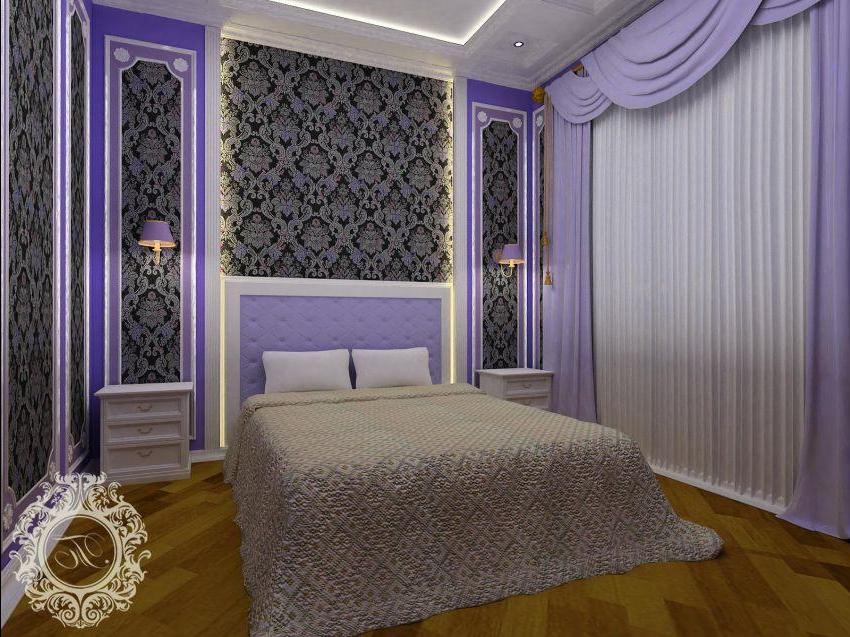 Дизайн-спальни-фотографии-с-потолками-4