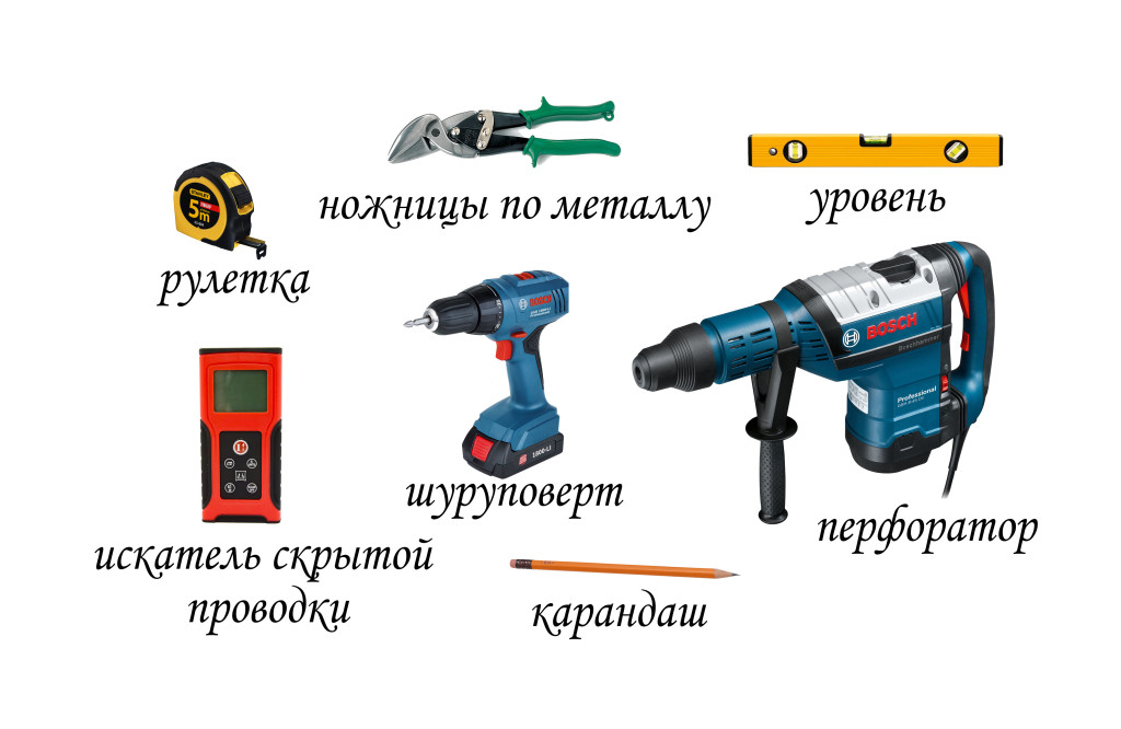 Инструменты для установки