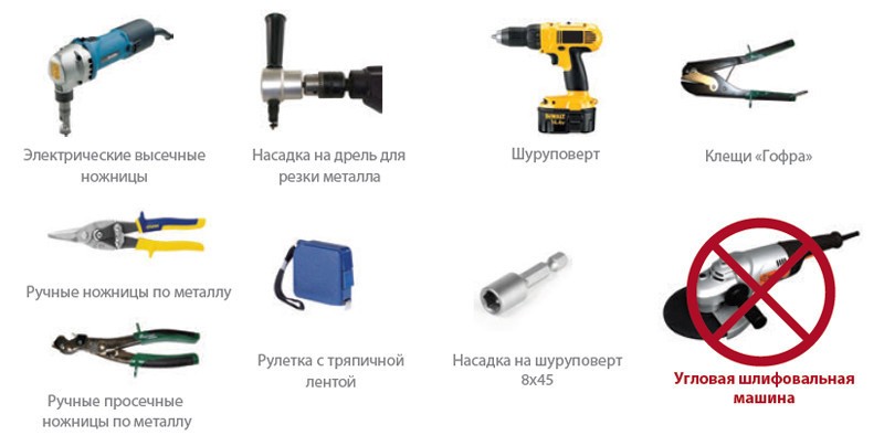 Инструменты пластиковых панелей к потолку