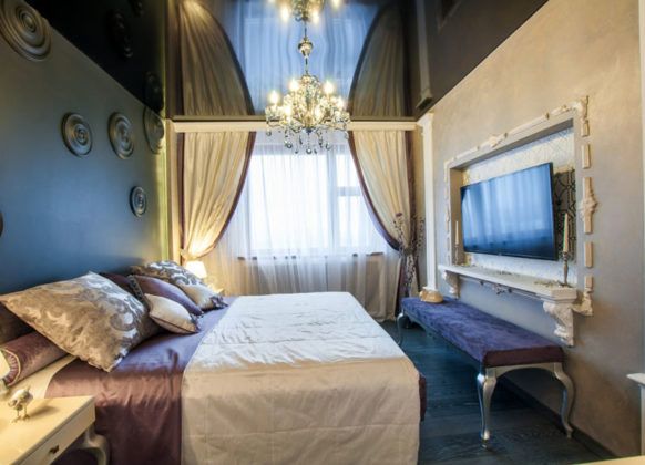 Натяжные потолки: фото и основные достоинства разных видов полотен